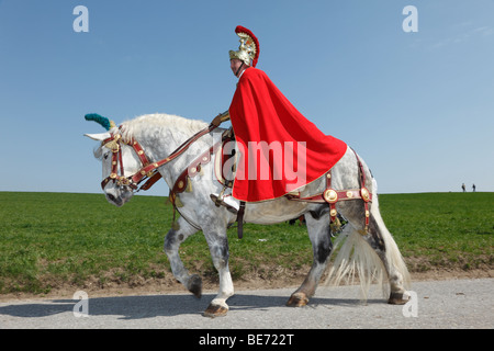 Georgiritt, Georges Ride Ostermontag Prozession, Traunstein, Chiemgau, Upper Bavaria, Bayern, Deutschland, Europa Stockfoto