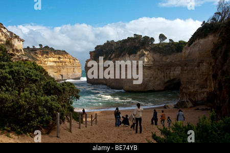 Loch Ard Gorge ist Teil des Port Campbell National Park, Victoria, Australien, ca. 10 Autominuten westlich von The Twelve Apostles. Stockfoto