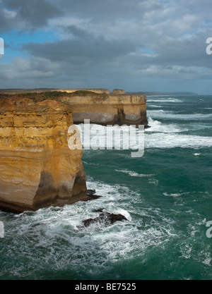 Atemberaubende Küstenlinie entlang der Great Ocean Road Victoria Australien. Stockfoto