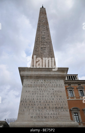 Obelisk, Piazza di San Giovanni in Laterano, historisches Stadtzentrum, Rom, Italien, Europa Stockfoto