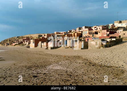 Einsames Fischerdorf DOURIYA als touristische Attraktion in der Massa-Nationalpark, Souss-Massa-Drâa, Marokko, Afrika Stockfoto