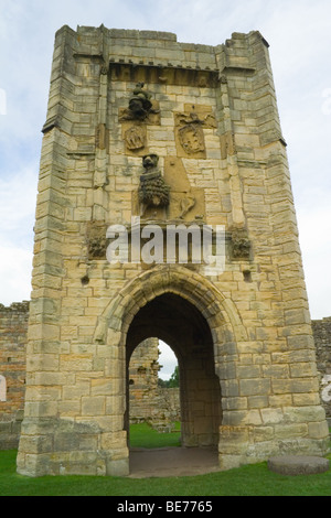 Warkworth Castle, Northumberland, England Stockfoto