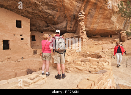 Colorado Mesa Verde National Park Spruce Tree House Klippe Wohnung Stockfoto