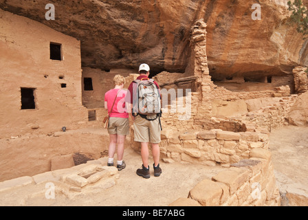 Colorado Mesa Verde National Park Spruce Tree House Klippe Wohnung Stockfoto