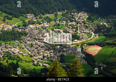 Alpen Therme Resort Leukerbad, Leukerbad-Les-Bains, Wallis, Schweiz Stockfoto