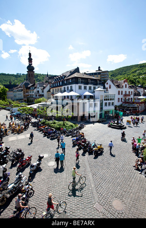 Blick auf Cochem, Landkreis Cochem-Zell, Mosel, Rheinland-Pfalz, Deutschland, Europa Stockfoto