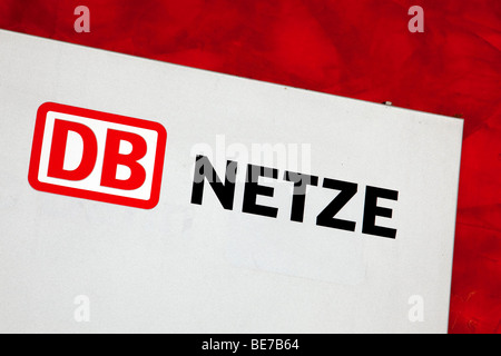 Logo der DB Netze, Netz der Deutsche Bahn AG Deutsche Bahn Stockfoto