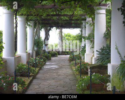 Die Villa San Michele wurde das Haus erbaut von Axel Munthe in Anacapri auf der Insel Capri in Italien Stockfoto
