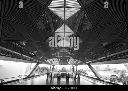 Singapur MRT, Expo-Station. Sir Norman Foster und Partner, Architekten. Stockfoto