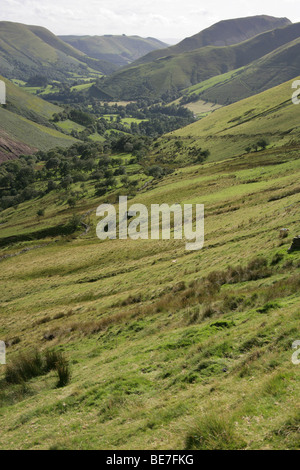 Bereich des Snowdonia, Wales. Die walisische Täler und Hügel in Snowdonia-Nationalpark. Stockfoto