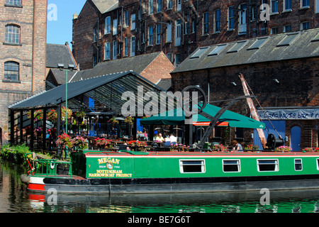 Das Canal House in der Kanal-Becken am Fluss Leen in Nottingham Stockfoto