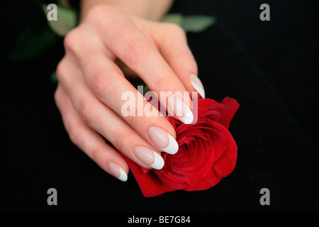 Finger-Nail-art Stockfoto