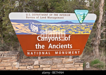 Melden Sie Colorado Canyons der alten National Monument Stockfoto