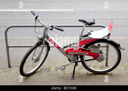 Rufen Sie ein Fahrrad-Fahrradverleih der Deutschen Bahn AG Deutsche Bahn Stockfoto