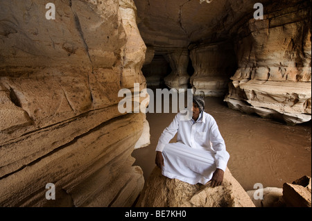 Anbeter in Sof Omar Höhle, Äthiopien Stockfoto