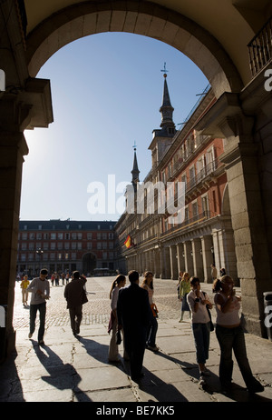 Spanien, Madrid, Centro, Tor zum Plaza Mayor, dem Mittel- und beliebtesten Platz in der Stadt Madrid Stockfoto