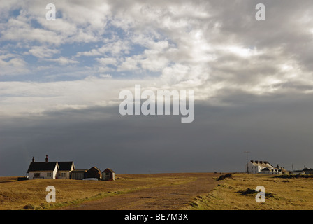 Die isolierten Ortsteil Shingle Street, Suffolk, UK. Stockfoto