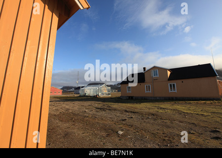 Die internationale wissenschaftliche Forschungsstation in der norwegischen Arktis Insel des Svalbard Stockfoto