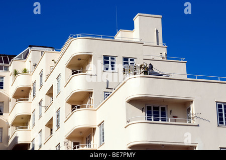 Osbourne Hof, Wohnungen, Art déco-Gebäude, Cowes, Isle of Wight, England, UK, GB. Stockfoto