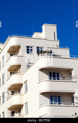 Osbourne Hof, Wohnungen, Art déco-Gebäude, Cowes, Isle of Wight, England, UK, GB. Stockfoto