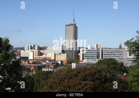 Sheffield Zentrum Skyline der Stadt. Sheffield, South Yorkshire, England, Großbritannien Stockfoto