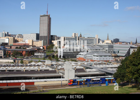 Sheffield Zentrum Skyline der Stadt. Sheffield, South Yorkshire, England, Großbritannien Stockfoto