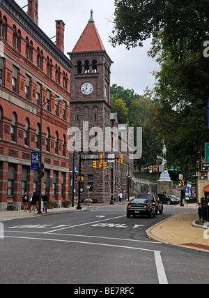 Straße von Jim Thorpe, Mauch Chunk, Pocono, Pennsylvania, USA Stockfoto