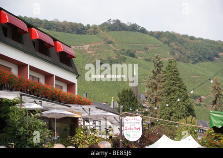 Wein-Straßenfest, Urzig, Mosel, Deutschland Stockfoto