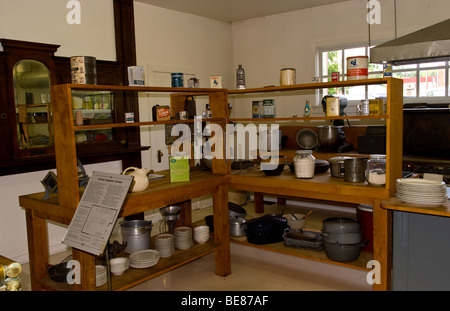 Küche des historischen Sanders Cafe in Corbin Kentucky das ursprüngliche Restaurant von Colonel Sanders KFC Kette Restaurantl war Stockfoto