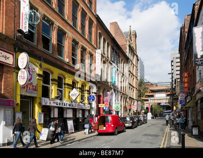 Orientalische Restaurants auf Faulkner Street in Chinatown, Manchester, England Stockfoto