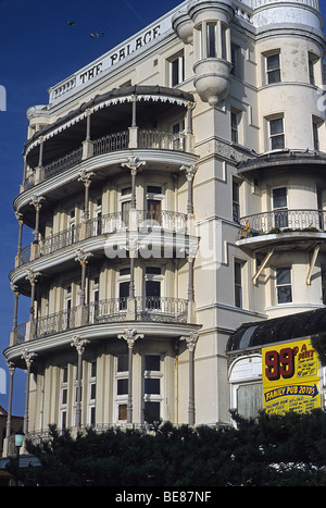 Southend on Sea, Essex, Balkone von Palace Hotel Stockfoto