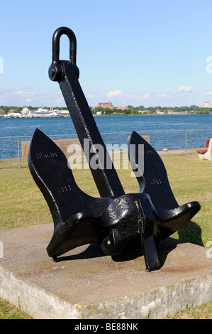 Anker an Lager große Seen Frachter Talmuseum Sault Ste Marie Michigan Stockfoto