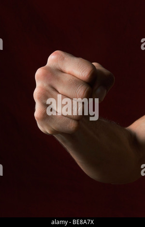 Hand in Faust geballt Stockfoto