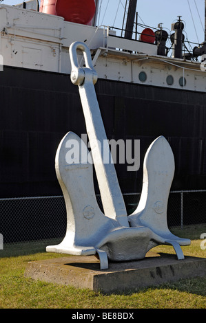 Anker an Lager große Seen Frachter Talmuseum Sault Ste Marie Michigan Stockfoto
