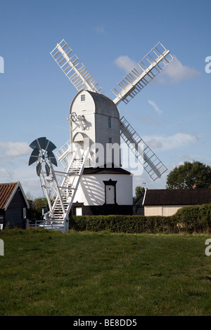 Saxtead Windmühle, Suffolk, England< Großbritannien Stockfoto