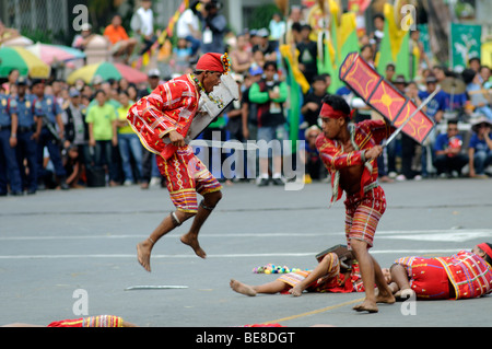 Kadayawan Festival Davao Stadt Davao del Norte Mindanao Philippinen Stockfoto