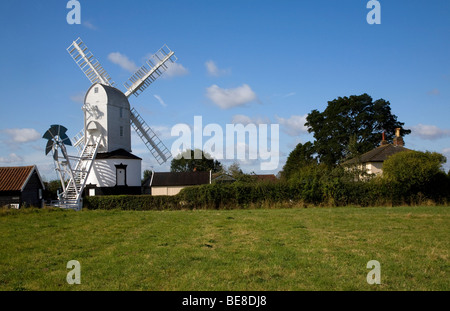 Saxtead Windmühle, Suffolk, England< Großbritannien Stockfoto