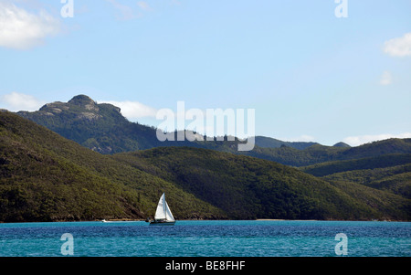 Segelboot, Whitsunday Islands Nationalpark, Queensland, Australien Stockfoto