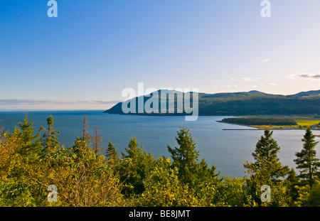 Baie Saint Paul & St. Lawrence River Charlevoix Provinz Quebec Stockfoto