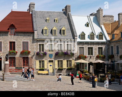 Kanada-Quebec Quebec Stadt, Unterstadt, Petit Champlain Stockfoto