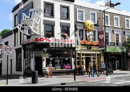 Teilansicht, Camden Market, London, England, Vereinigtes Königreich, Europa Stockfoto