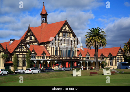Kunstgalerie und Museum in der alten Badehaus, Rotorua, Nordinsel, Neuseeland Stockfoto