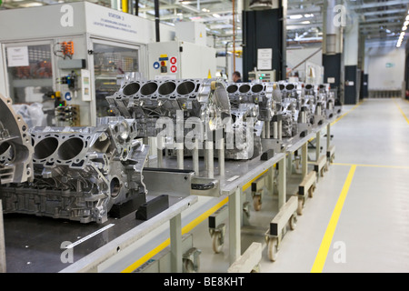 Aston Martin V8-Motor, Aston Martin-Motorenwerk in Köln, Rheinland-Pfalz, Deutschland, Europa Stockfoto