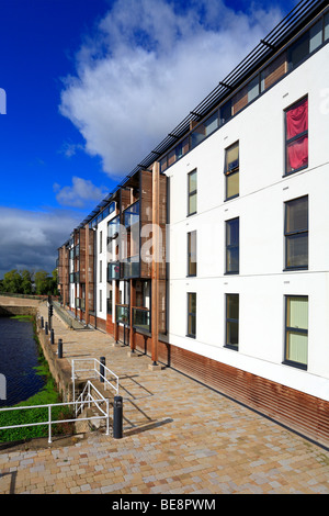 Wakefield Waterfront Development, Calder und Hebble Navigation, West Yorkshire, England, UK. Stockfoto