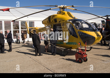 McDonnell Douglas Hubschrauber MD 900 Explorer Hubschrauber G-LNAA Air Ambulance Helitech Duxford Flugplatz England UK Stockfoto