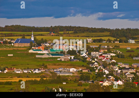 Stadt von Les Eboulements Charlevoix Region Provinz Quebec Kanada Stockfoto