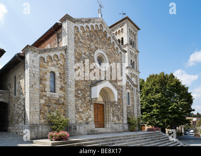 Kirche im Zentrum des Dorfes von Castellina in Chianti, Toskana, Italien Stockfoto