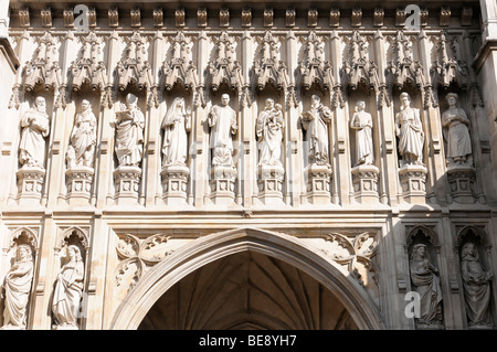 Details, Eingangsbereich, Haupteingang, Westminster Abbey, London, England, Vereinigtes Königreich, Europa Stockfoto