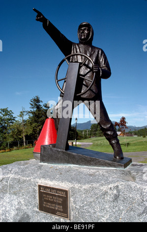 Prince Rupert, Northern BC, Britisch-Kolumbien, Kanada - Seemann-Statue im Mariners Memorial Park Stockfoto