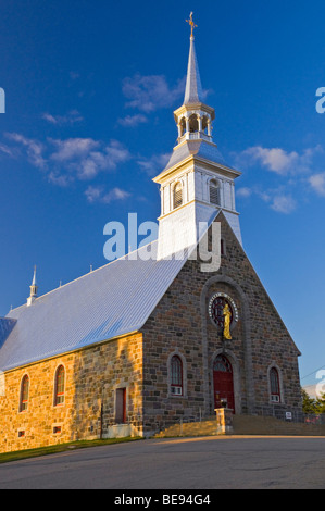 Kirche von den Dörfern Les Eboulements Charlevoix Region Quebec Kanada Stockfoto